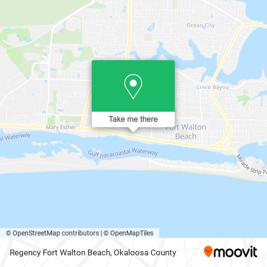 Regency Fort Walton Beach map