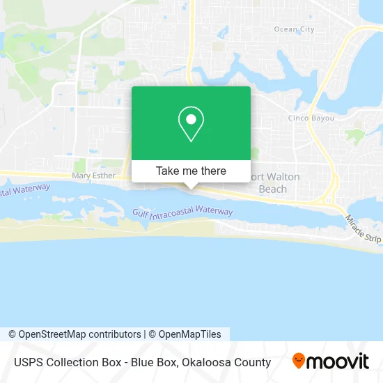 USPS Collection Box - Blue Box map