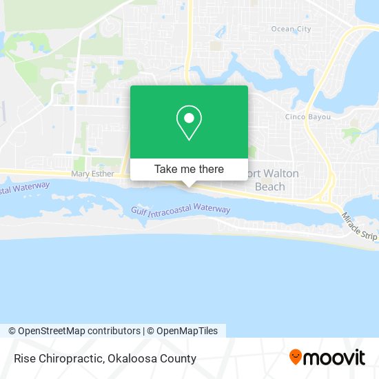Rise Chiropractic map