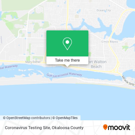 Coronavirus Testing Site map