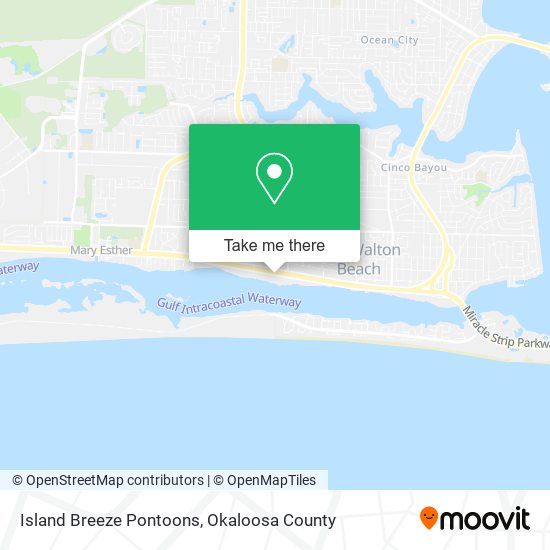 Island Breeze Pontoons map