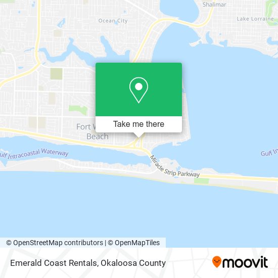 Emerald Coast Rentals map