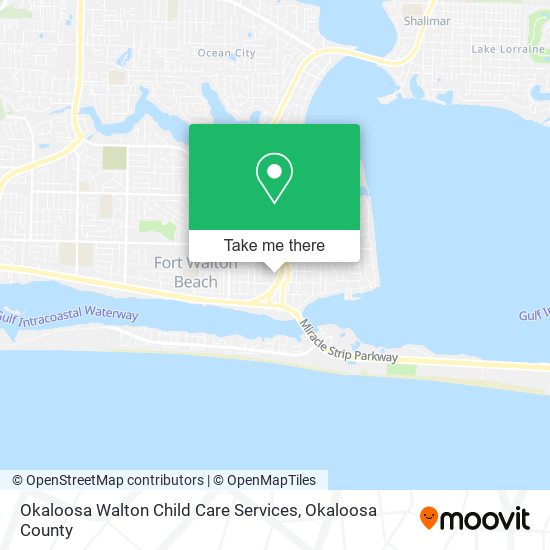 Okaloosa Walton Child Care Services map