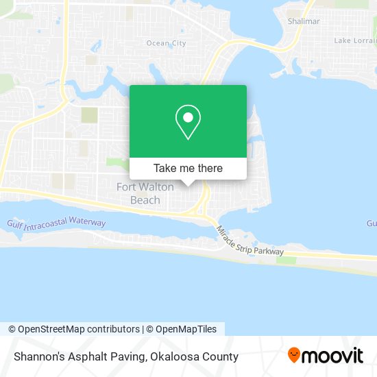 Shannon's Asphalt Paving map