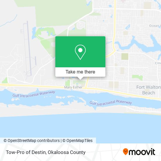 Tow-Pro of Destin map