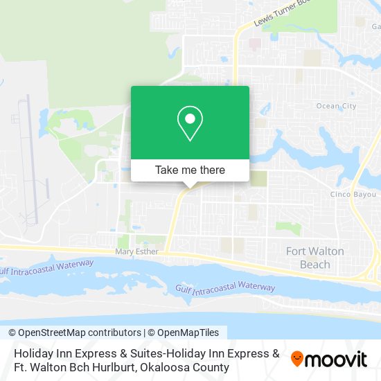 Mapa de Holiday Inn Express & Suites-Holiday Inn Express & Ft. Walton Bch Hurlburt