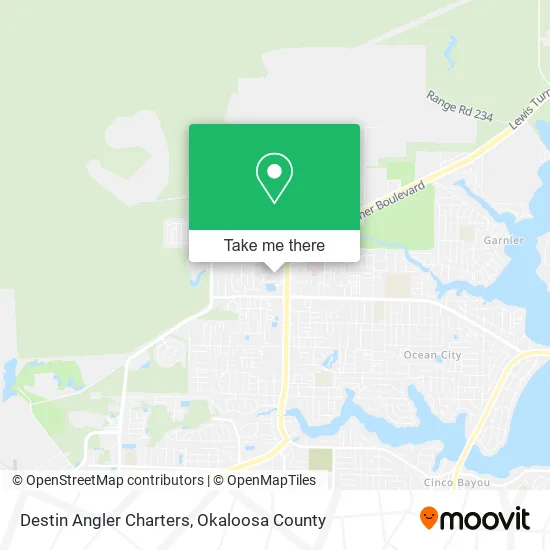 Destin Angler Charters map