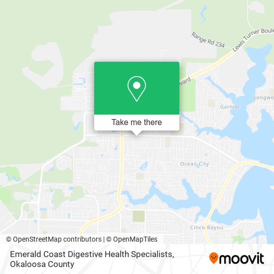 Emerald Coast Digestive Health Specialists map