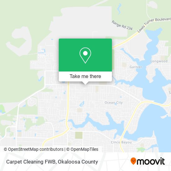 Mapa de Carpet Cleaning FWB
