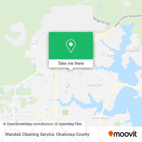 Wanda's Cleaning Service map