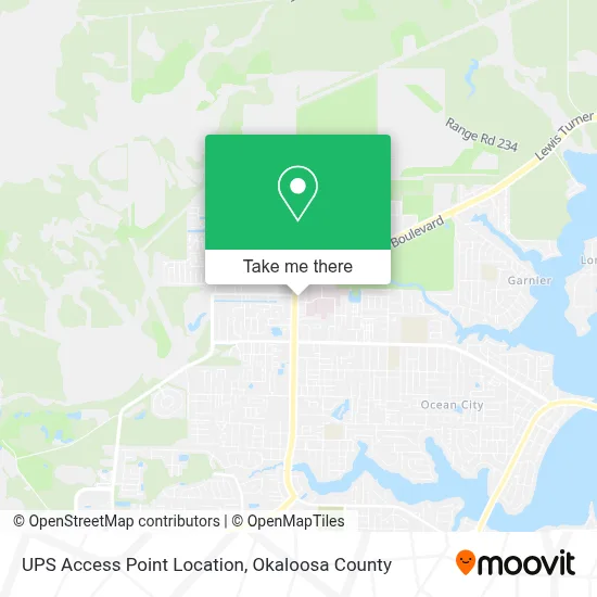 UPS Access Point Location map