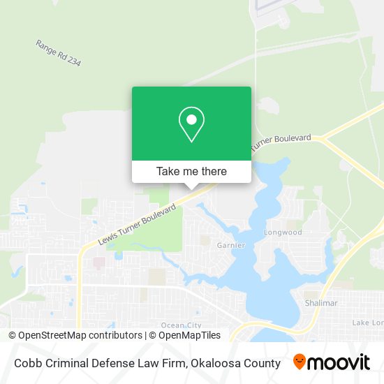 Mapa de Cobb Criminal Defense Law Firm