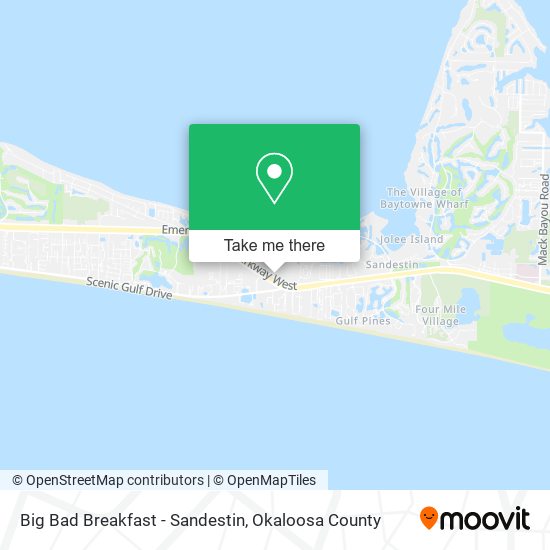 Mapa de Big Bad Breakfast - Sandestin