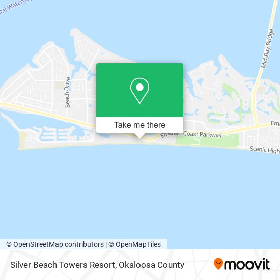 Silver Beach Towers Resort map