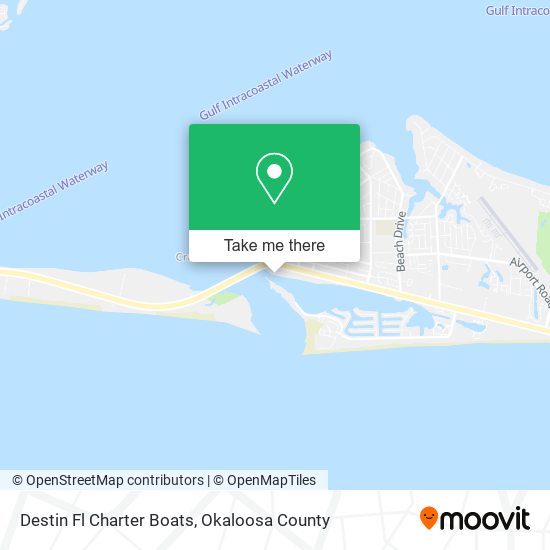 Destin Fl Charter Boats map