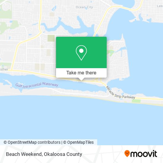 Beach Weekend map