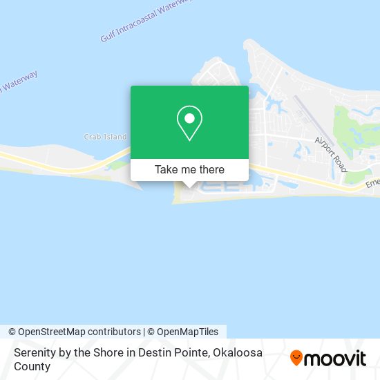 Serenity by the Shore in Destin Pointe map