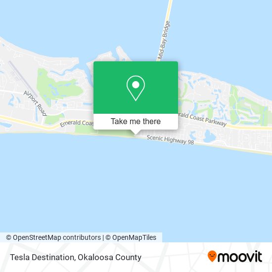 Tesla Destination map