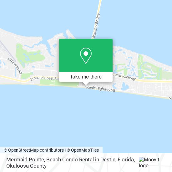 Mermaid Pointe, Beach Condo Rental in Destin, Florida map