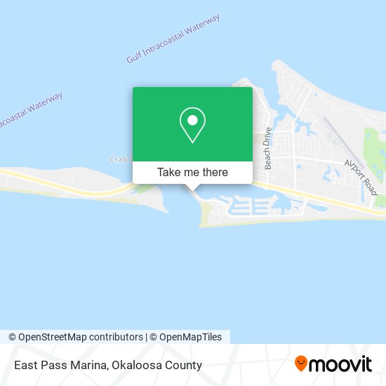 East Pass Marina map