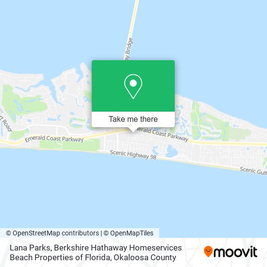 Mapa de Lana Parks, Berkshire Hathaway Homeservices Beach Properties of Florida