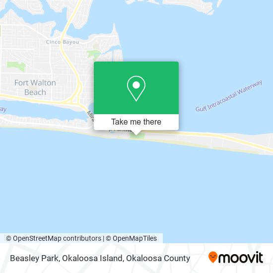 Beasley Park, Okaloosa Island map