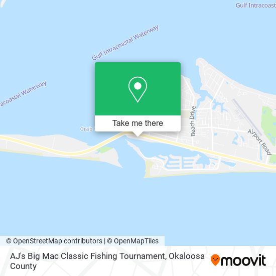 AJ's Big Mac Classic Fishing Tournament map