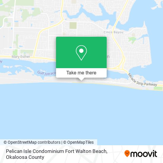 Mapa de Pelican Isle Condominium Fort Walton Beach