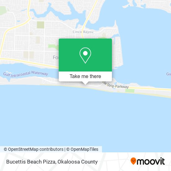 Bucettis Beach Pizza map