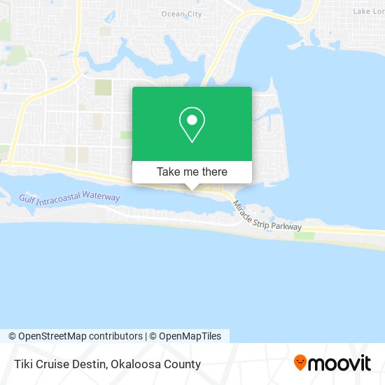 Mapa de Tiki Cruise Destin