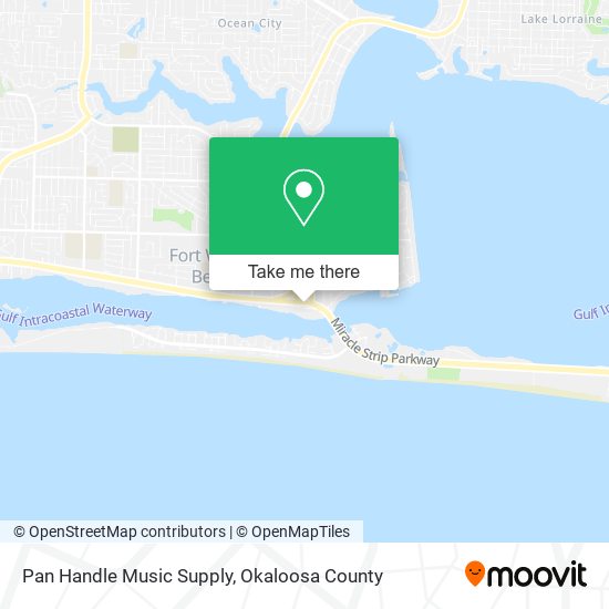 Pan Handle Music Supply map