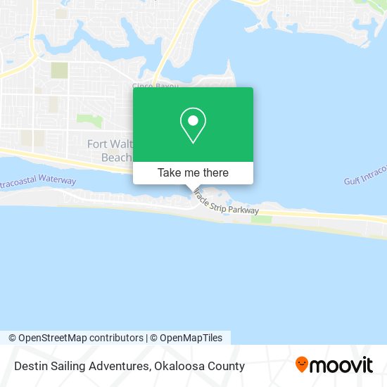 Destin Sailing Adventures map