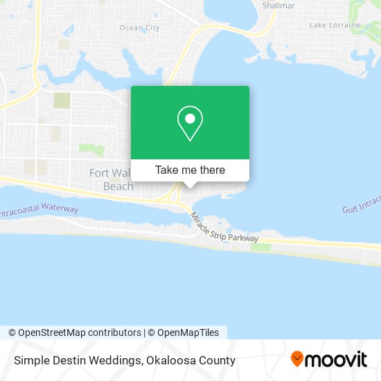 Simple Destin Weddings map