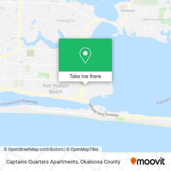 Captains Quarters Apartments map