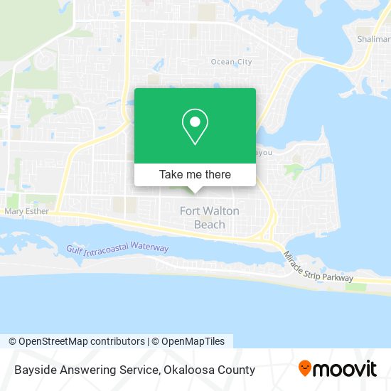 Bayside Answering Service map
