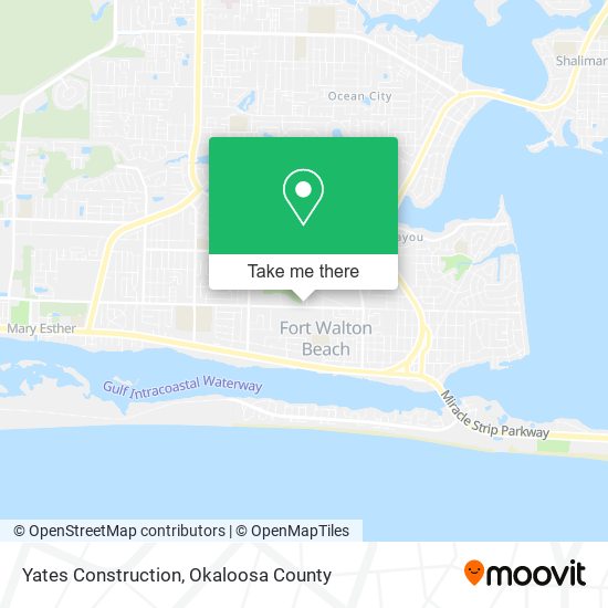 Yates Construction map