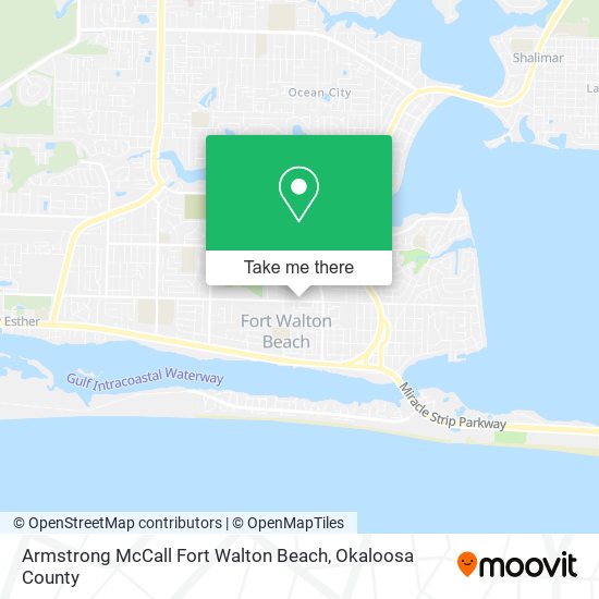 Armstrong McCall Fort Walton Beach map