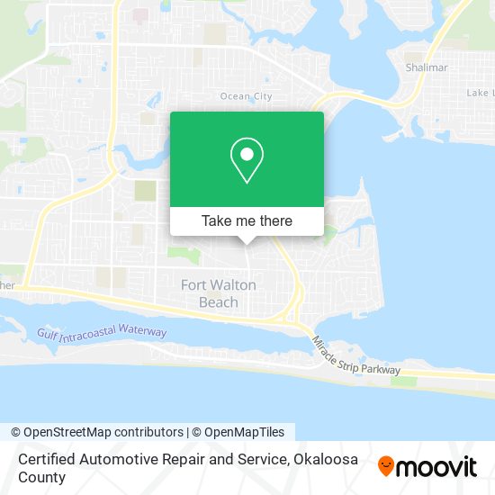 Certified Automotive Repair and Service map