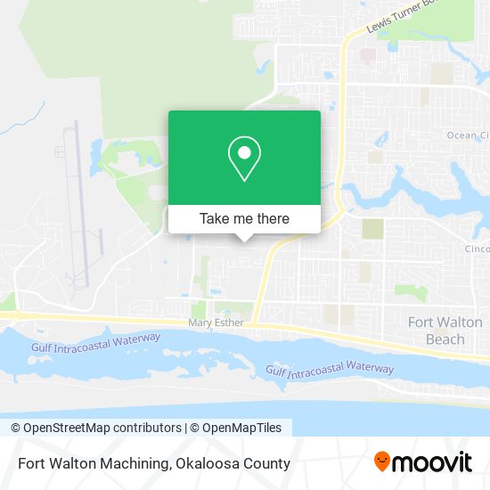 Fort Walton Machining map