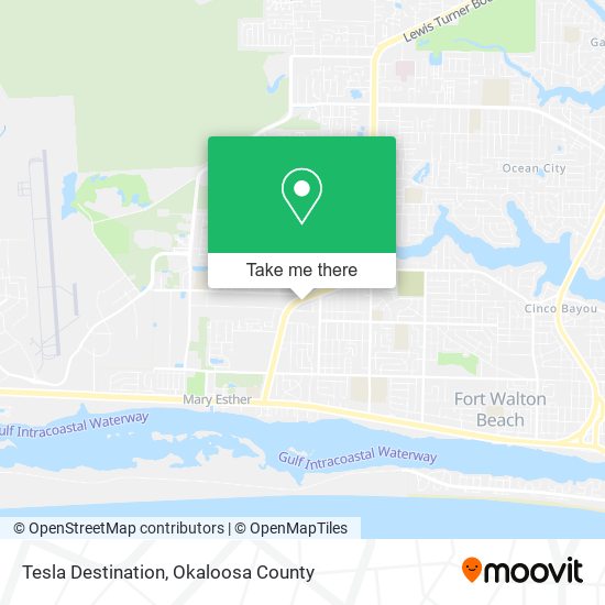 Mapa de Tesla Destination