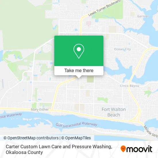 Carter Custom Lawn Care and Pressure Washing map