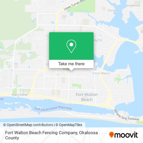 Mapa de Fort Walton Beach Fencing Company
