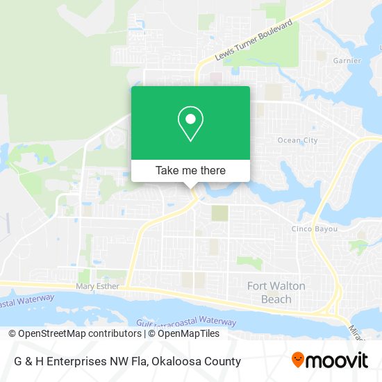 G & H Enterprises NW Fla map