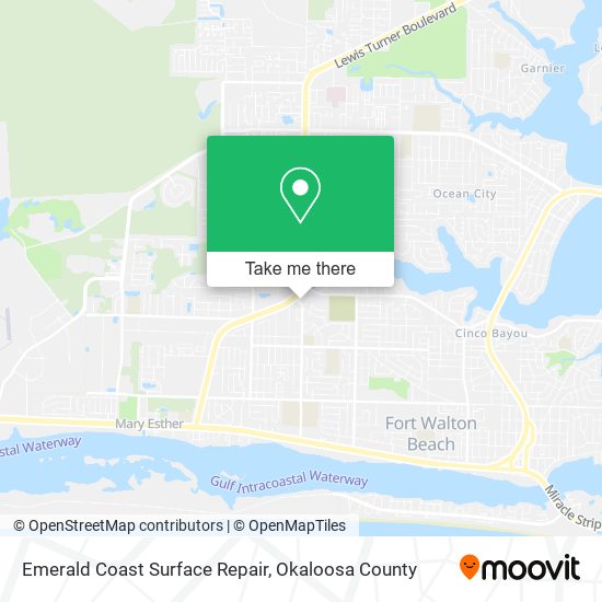 Emerald Coast Surface Repair map