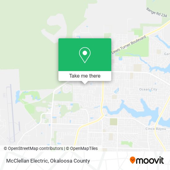 Mapa de McClellan Electric