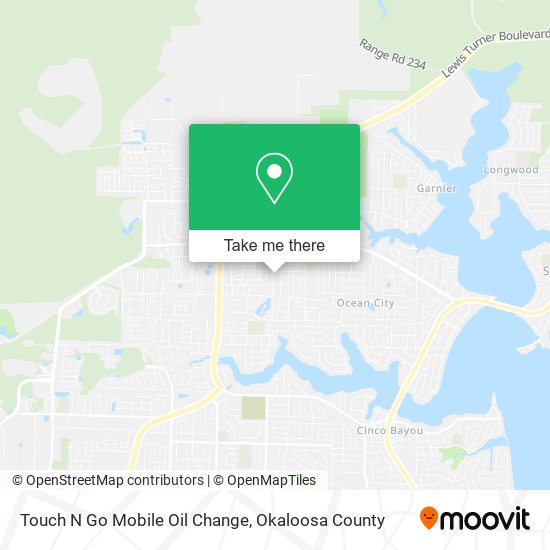 Touch N Go Mobile Oil Change map