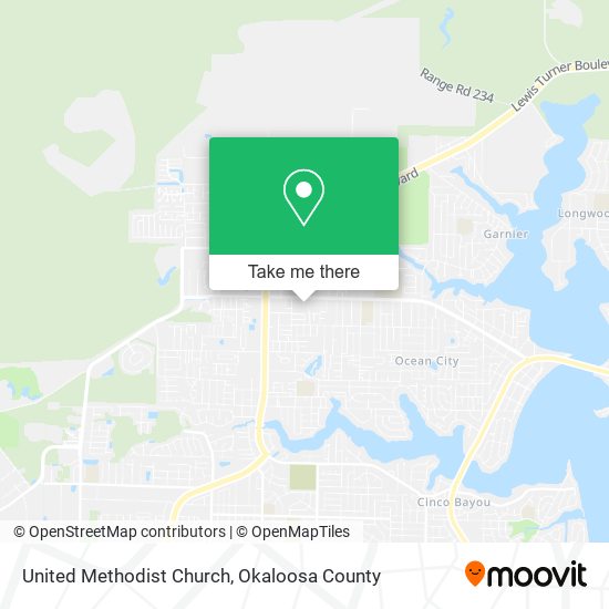 United Methodist Church map