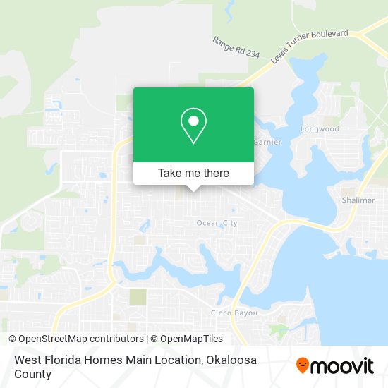 Mapa de West Florida Homes Main Location