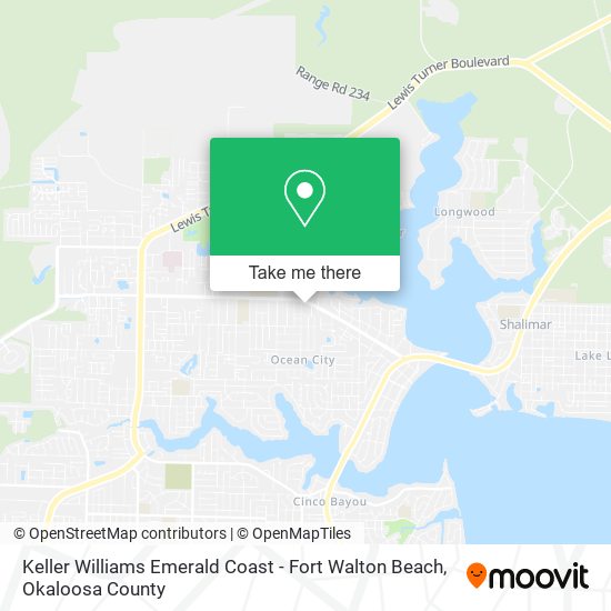 Mapa de Keller Williams Emerald Coast - Fort Walton Beach