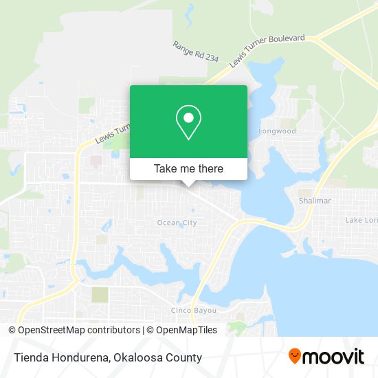 Tienda Hondurena map